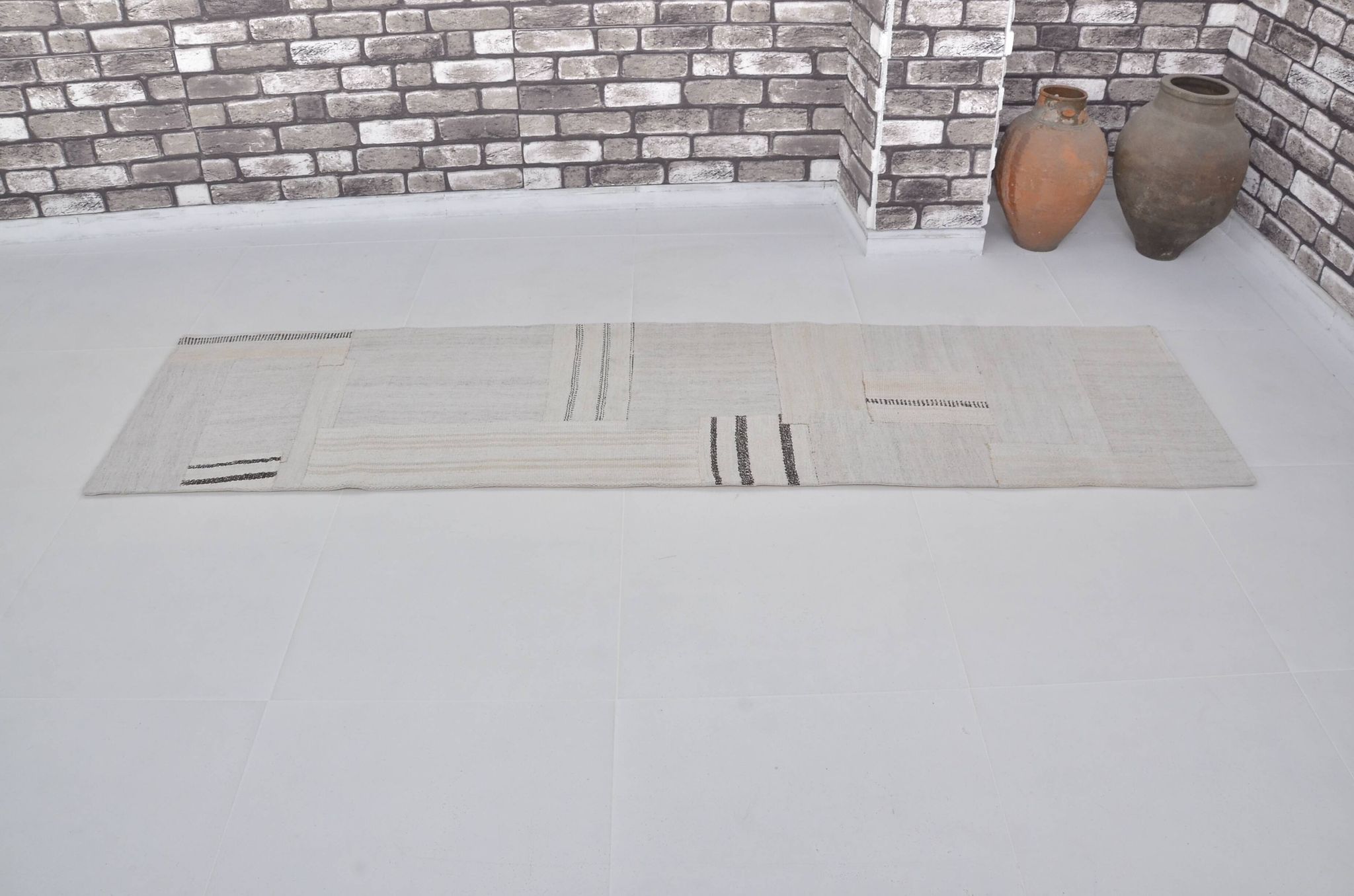Stripe Vintage Hemp Runner sku 3809