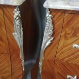 Pair of bedside tables in the form of a Louis XV style tomb