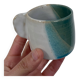 Artisan tricolour espresso cup