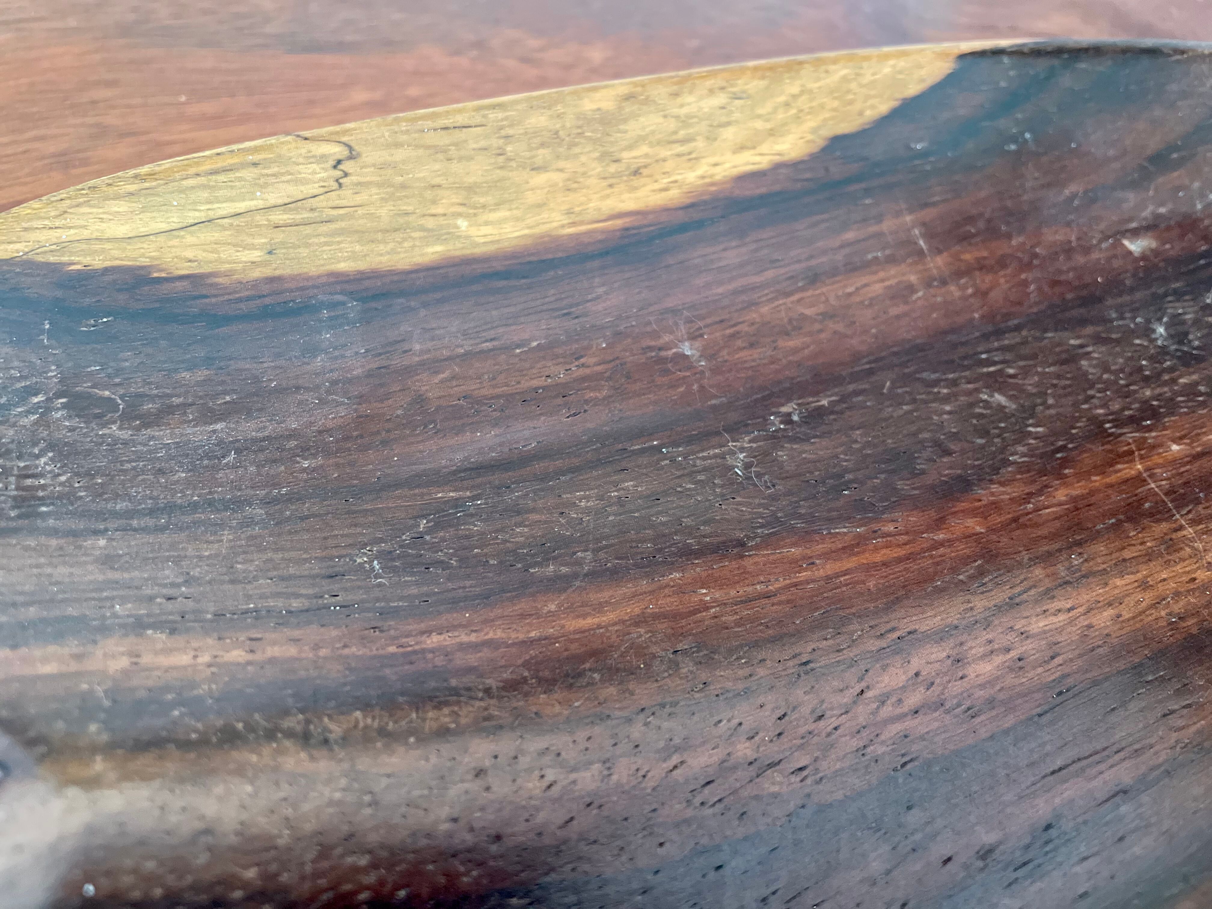 Empty vintage wooden pocket