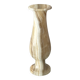 Vintage Italian Onyx Marble Vase – 25 cm – Honey & Cream Stone