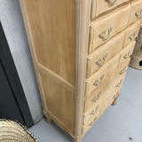 Louis XV style weekly planner in raw wood