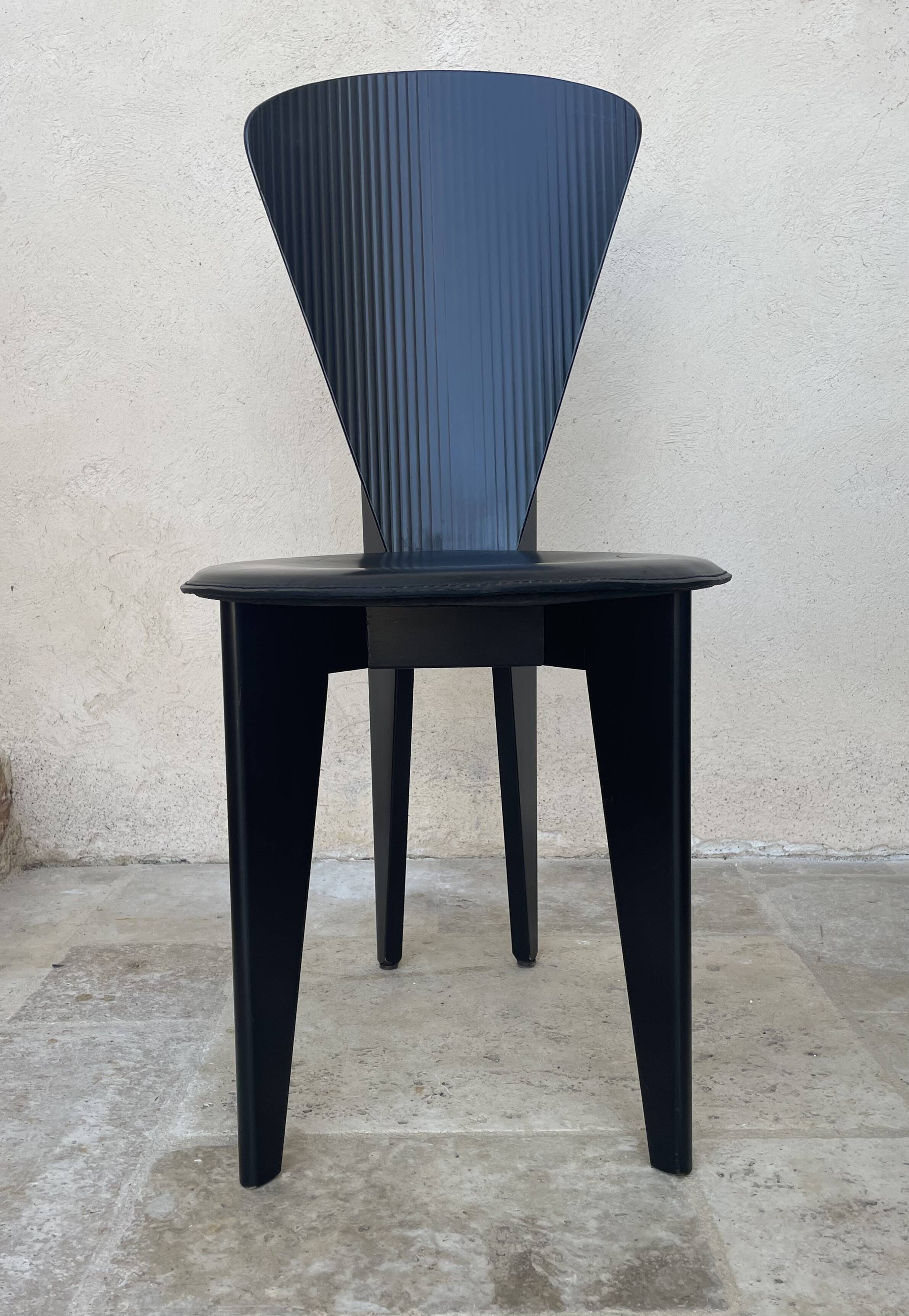 Pair of Calligaris chairs from the 1980s.