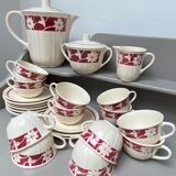 Badonviller earthenware coffee service