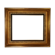 Frame hollow edges wood gilded stucco gold leaf foliage 41x33 or 45x37 cm SB187