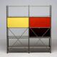 Wim Rietveld Model 663-2 Modular Metal Storage Cabinet for Gispen, 1954