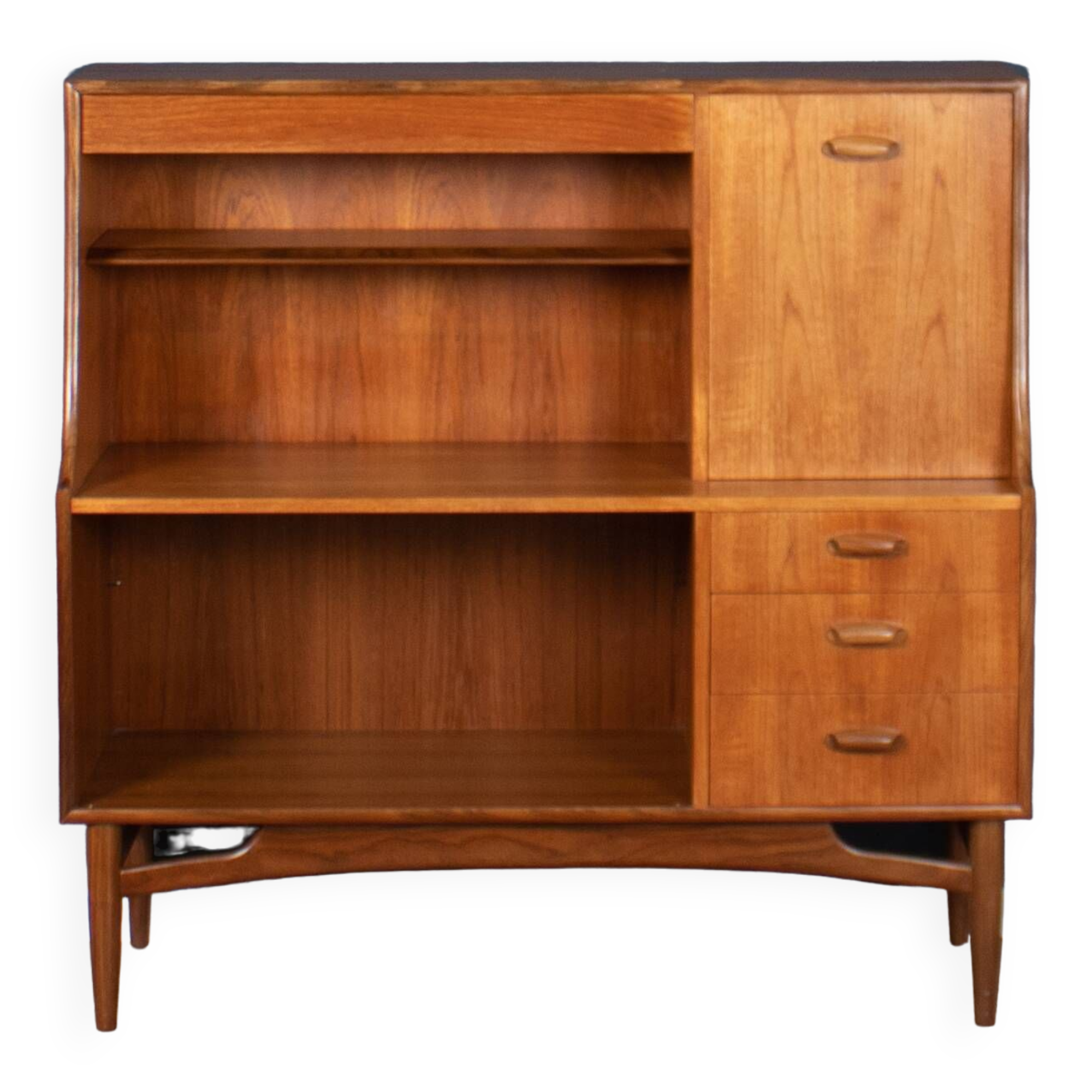 Retro Teak 1960s Long G Plan Scandi Mid Century High Sideboard