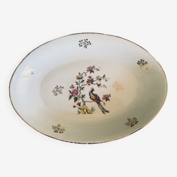 Plat ovale en porcelaine