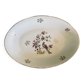 Plat ovale en porcelaine