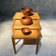 Suite of 3 vintage Scandinavian nesting tables