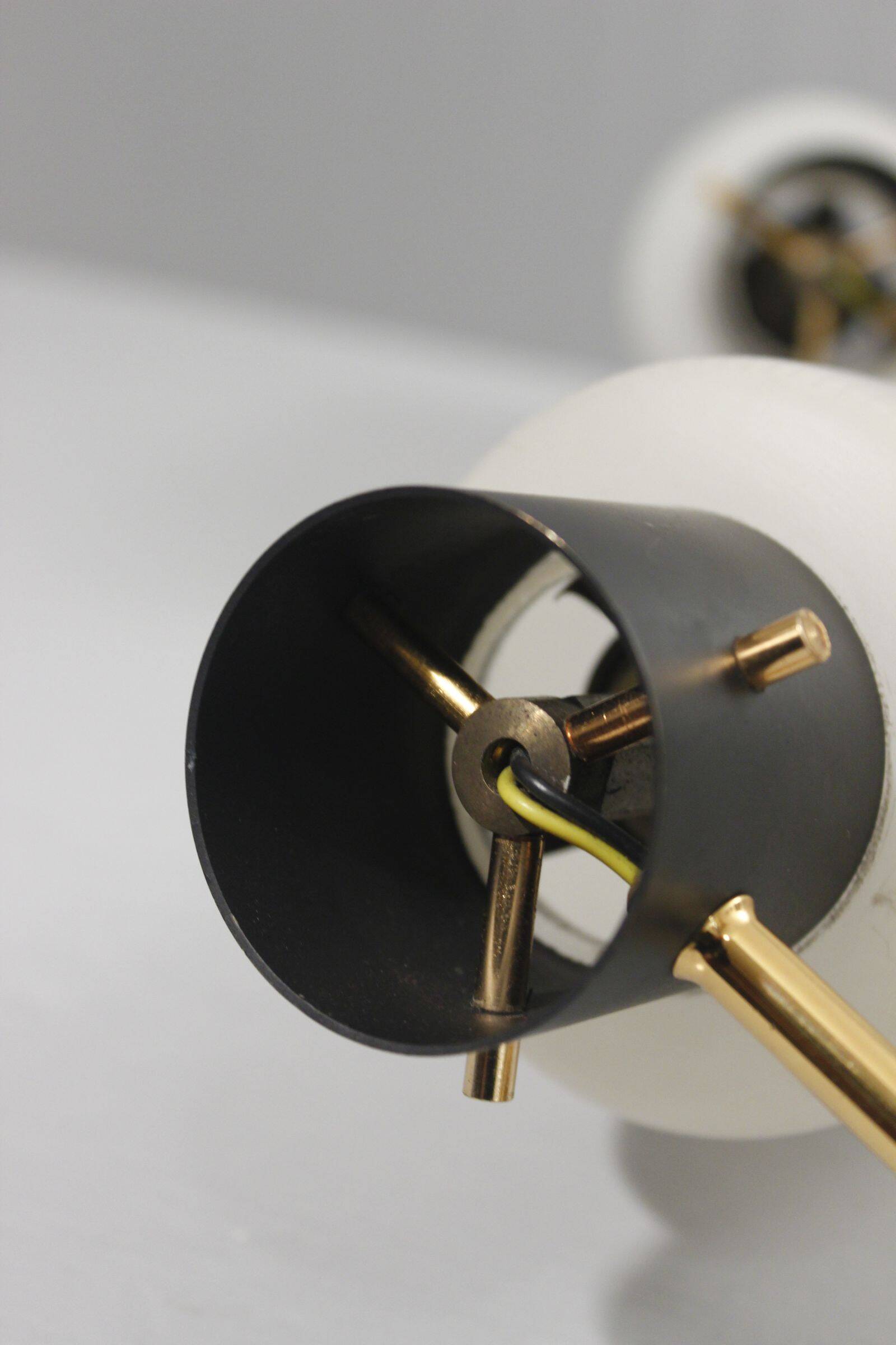 Pair of wall sconces 1950s style Arlus Lunel