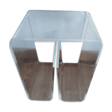 Original plexiglass side table, 1970s