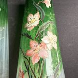 Pair of enamelled vases – FT Legras Cambrai shape