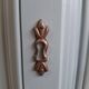 Louis XV Corner Cabinet Blue Neptune – Original Brass Fittings