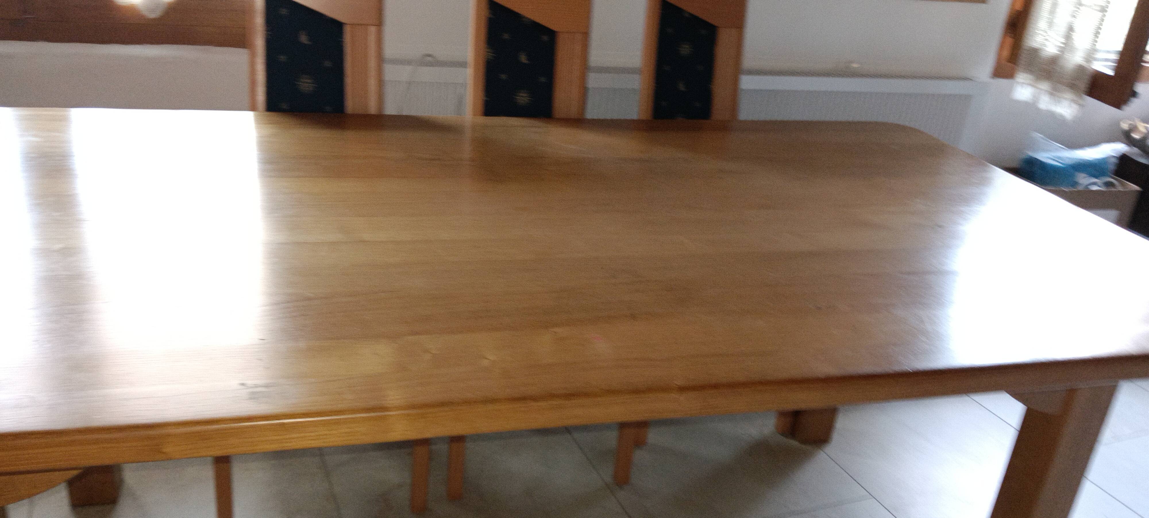 Table à manger exceptionnelle en chêne massif 220x120x78 cm