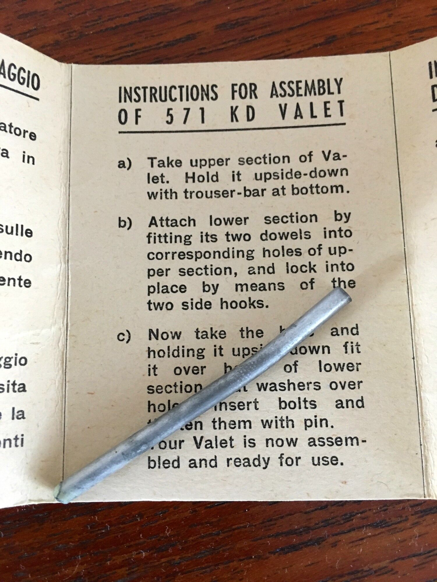 Roomjack Fratelli Reguitti vintage from the 1950s