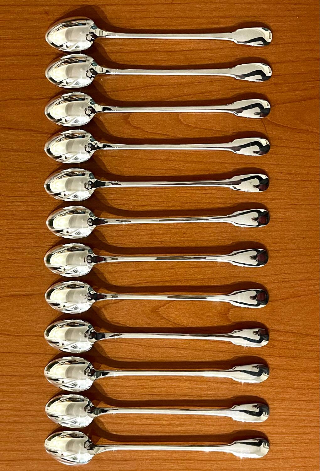 Christofle cluny 12 spoons 19.5 cm cocktail mazagran jam soda new condition