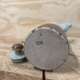 Japanese teapot in gray and brown stoneware