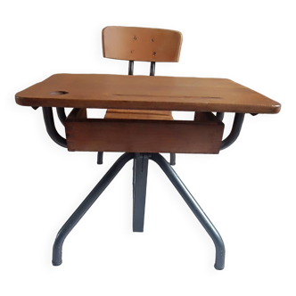 Vintage single-seater school desk