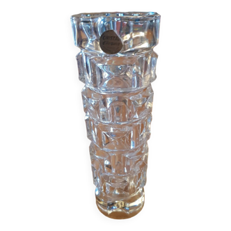 70s crystal vase