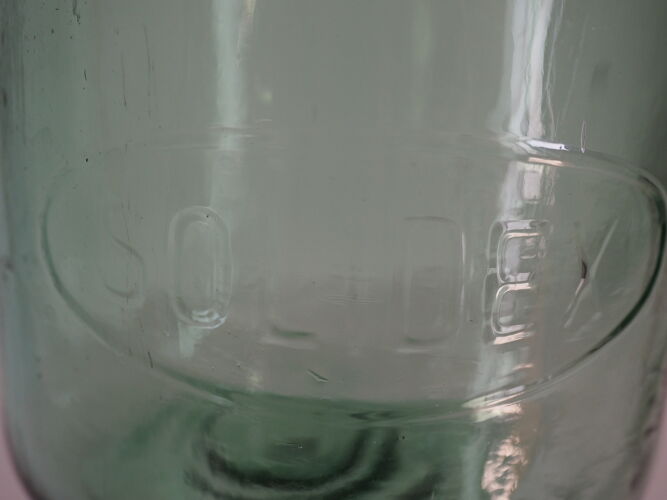 Bocal de conserve en verre « solidex » de couleur verte