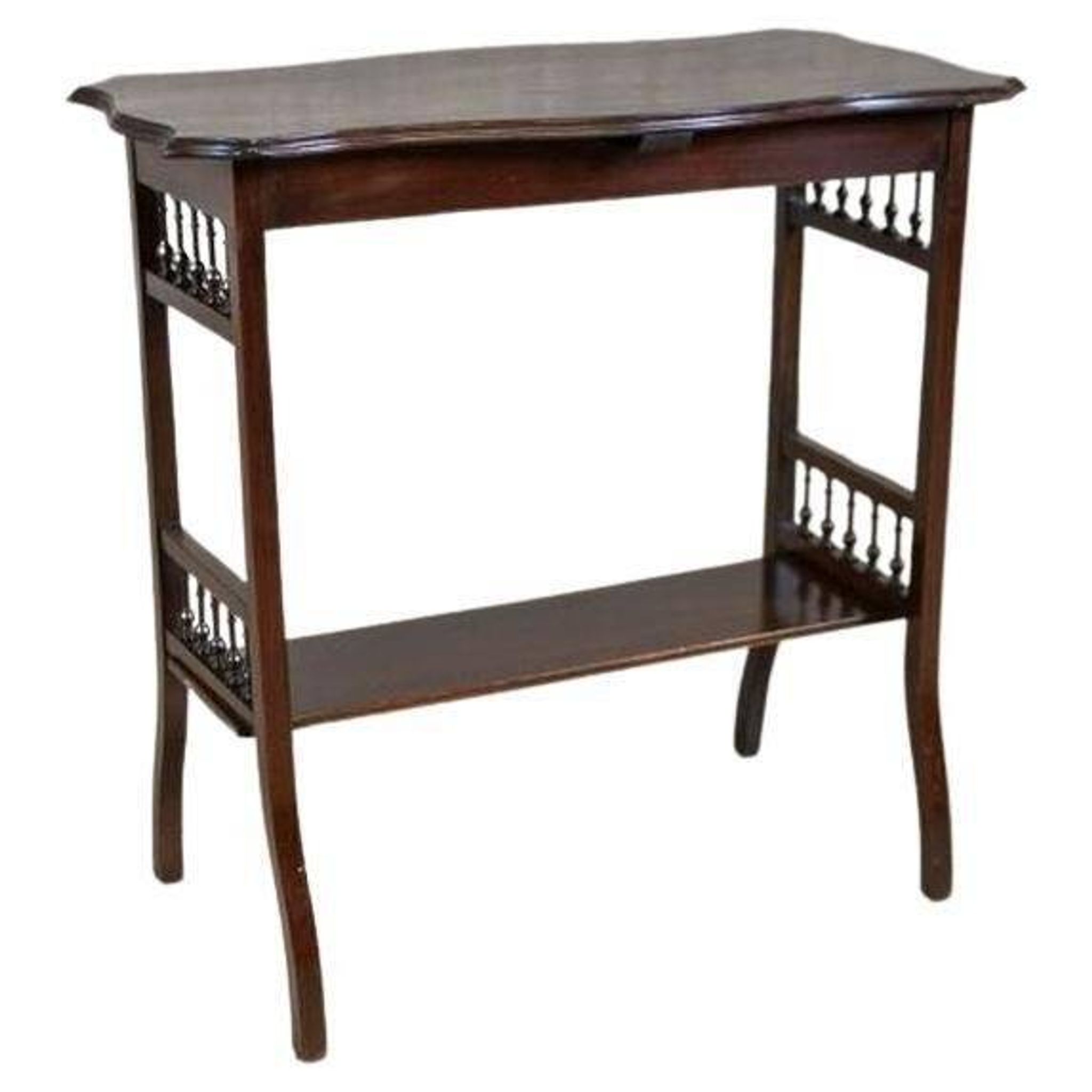 Table d'appoint en palissandre des années 20, en shellac, années 1950.