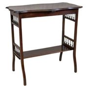 Table d'appoint en palissandre des années 20, en shellac, années 1950.