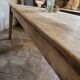 Solid oak farmhouse table "brut" 247x89, top "chocolate oak"
