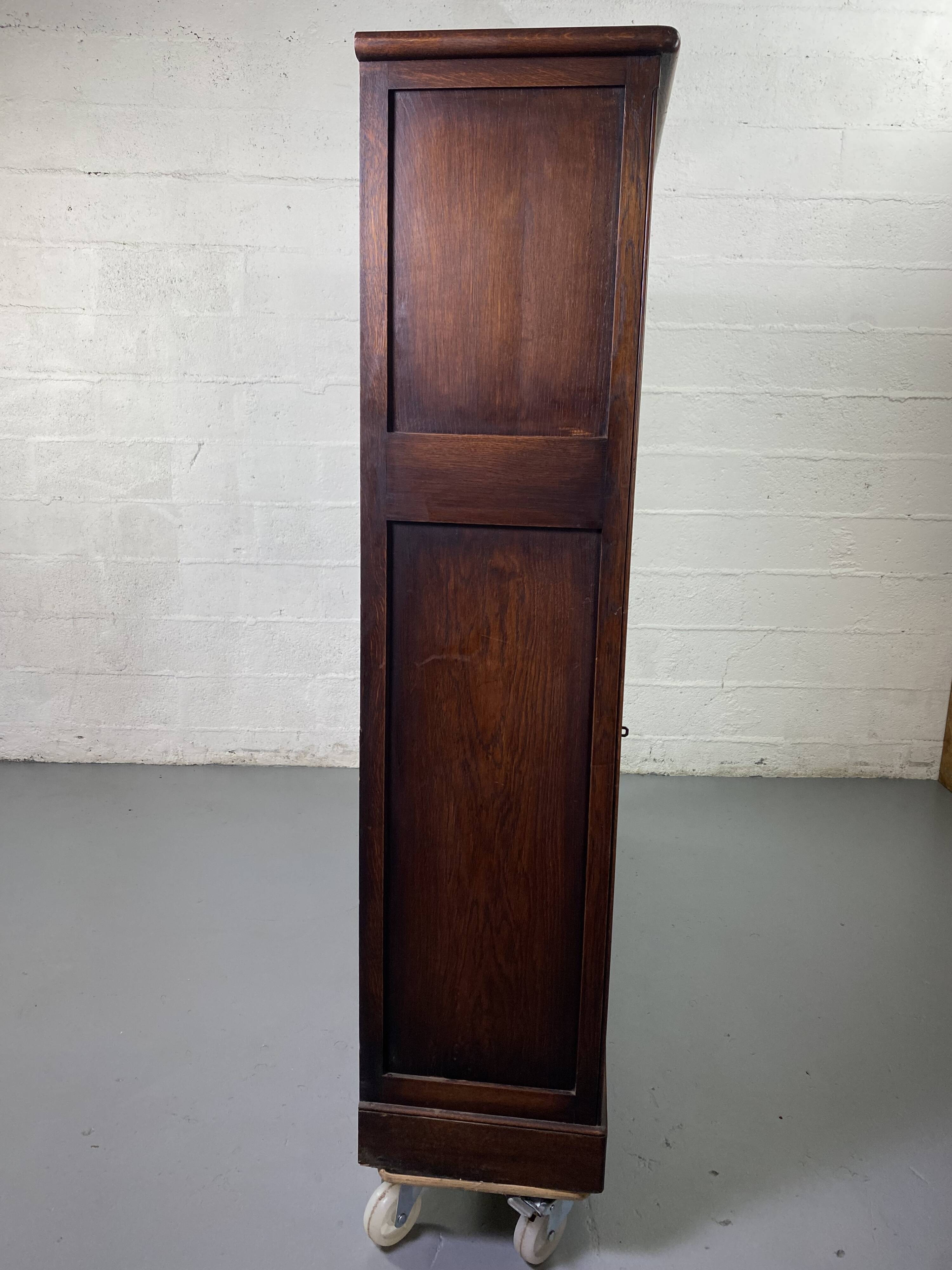 Large vintage wooden bookcase