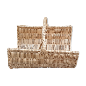 Large wicker box basket