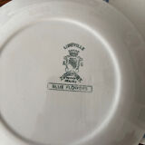 Set of 6 dessert plates Lunéville Blue Flowers – Vintage crockery
