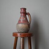 Old Berber pottery handcrafted ethnic tribal antique terracotta