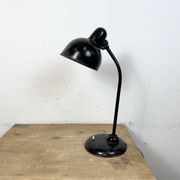 Lampe de table industrielle Bauhaus noire, années 1930