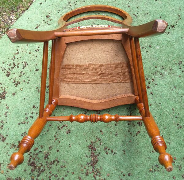 Chaise ancienne Louis-Philippe en merisier