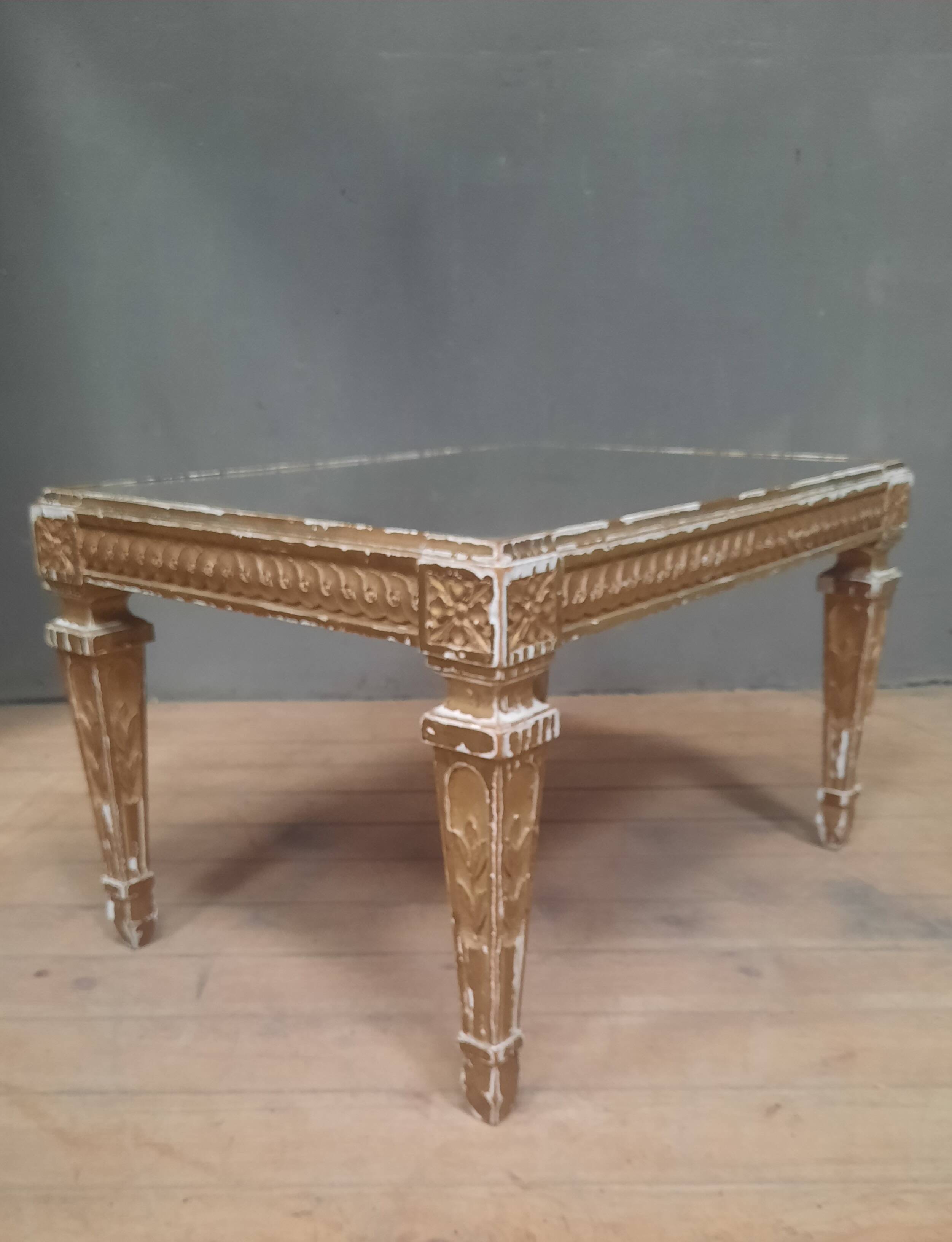 Gold coffee table in Louis XVI style