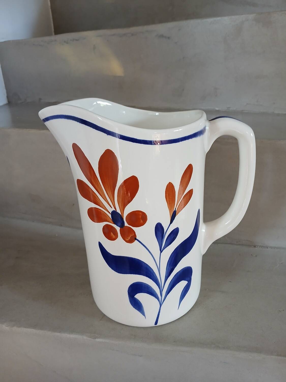 Old pitcher / jug from the Givors pottery