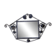 Art Deco mirror - wrought iron