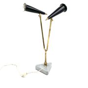 Mid-century double light table lamp, Italy 1960s