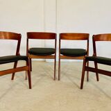 Chaises à manger vintage danoises par Kai Kristiansen pour Schou Andersens MøbelFabrik