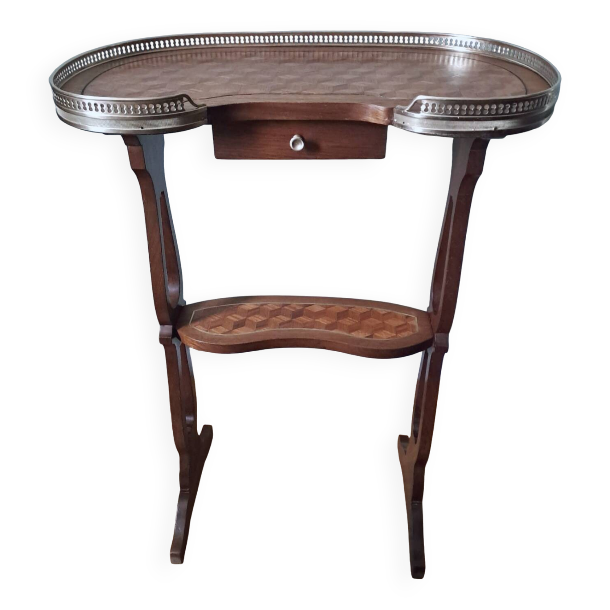 Side table or small table in marquetry