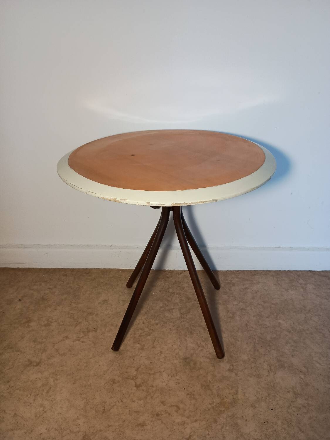 Side table with tapered legs