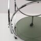 Space Age Vintage Steel and Smoked Glass Coffee Table, 1970s