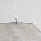 Industrial rectangular ceiling lamp