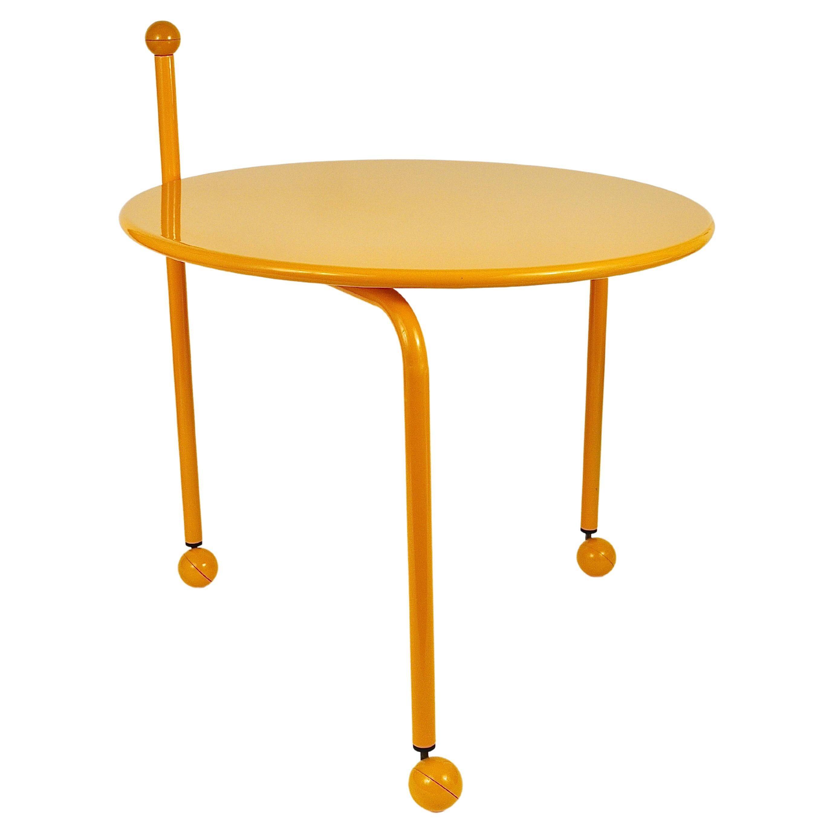 Post-modern side or coffee table by Tord Bjorklund, Memphis style, Sweden, 1980s.