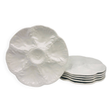 6 Gien Oyster Plates
