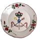 Earthenware from Les Islettes revolutionary plate late 18th century