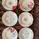 6 old and flowery hollow plates.