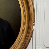 Oil on canvas portrait of a man, late 19th century, oval frame gilded with gold leaf.