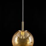 Murano ball pendant light by Doria, Germany, 1970s