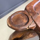 Large olive tree root chair set, 1960s